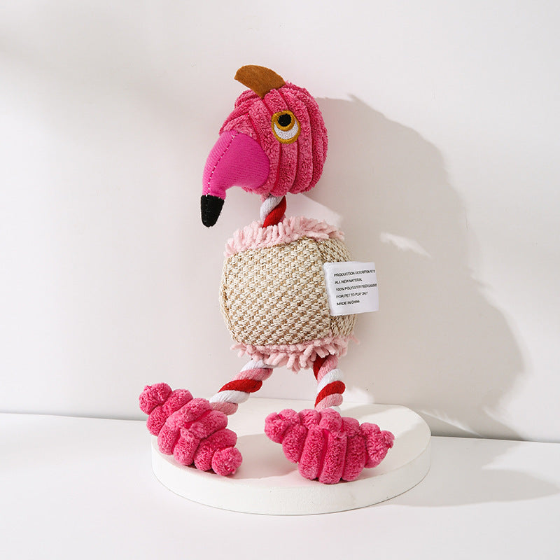 Pet Toy Donkey Shape Corduroy Chew Toy For Dogs and Puppy