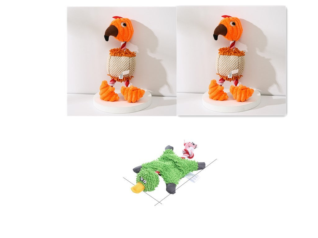 Pet Toy Donkey Shape Corduroy Chew Toy For Dogs and Puppy