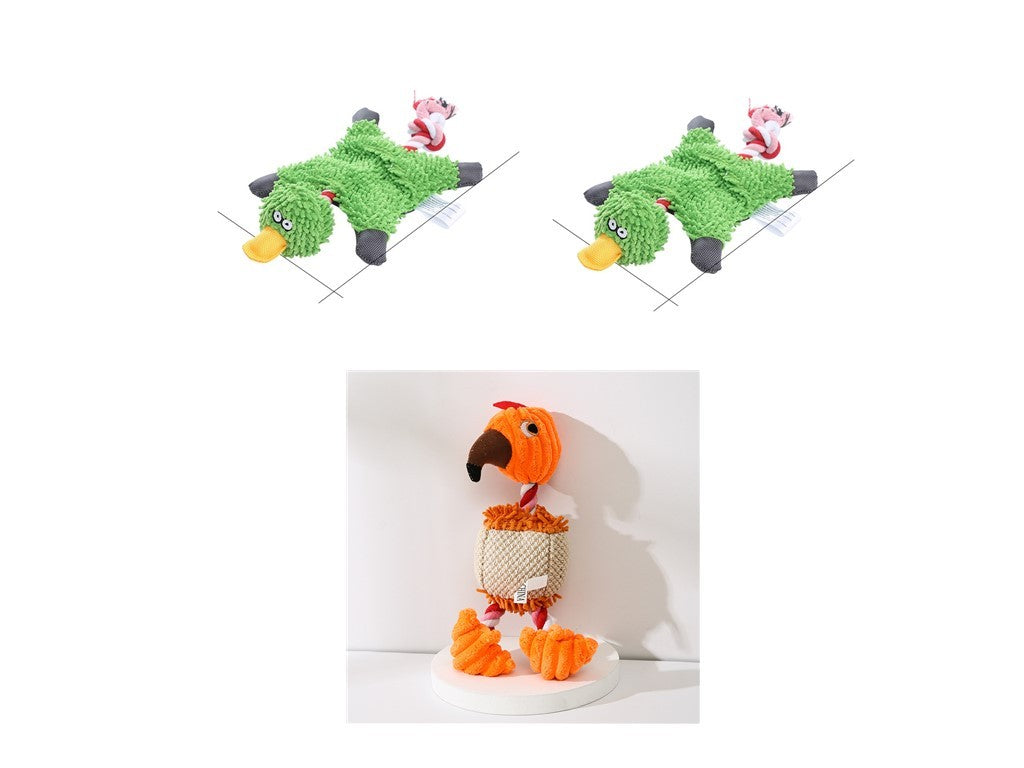 Pet Toy Donkey Shape Corduroy Chew Toy For Dogs and Puppy